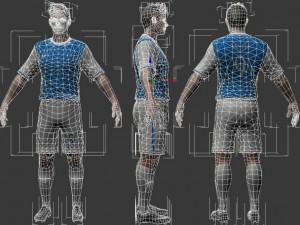 soccer player 3D-Modell