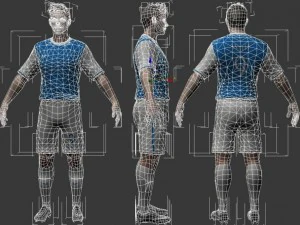 soccer player 3D Model