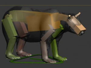 भालू 3D मॉडल