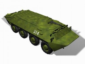 btr 70 Modello 3D