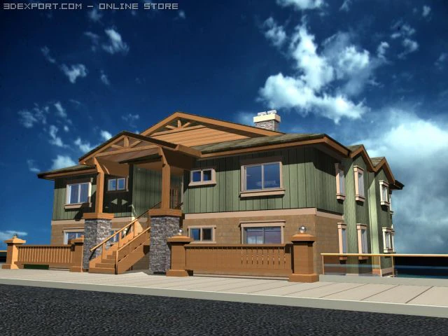 condo unit 3D Model .c4d .max .obj .3ds .fbx .stl .blend 