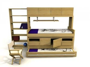 children bedroom 3D Model