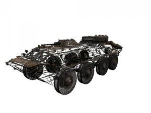 russian btr-70 Modèle 3D