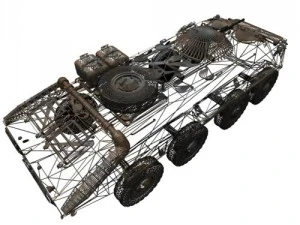 russian btr-70 3D Model