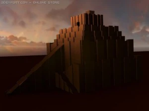 ziggurat of babylon 3D Model