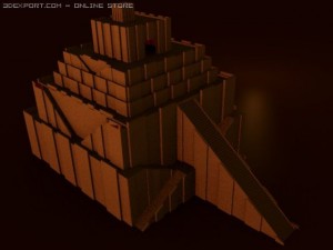 ziggurat of babylon 3D Model