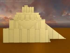 ziggurat of babylon 3D Model