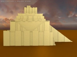 ziggurat of babylon 3D Model