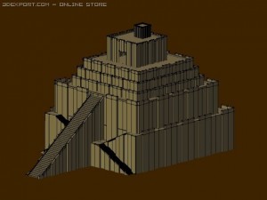ziggurat of babylon 3D Model