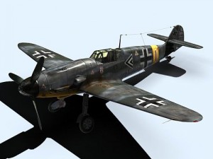 messerschmitt bf109f2 3D Model