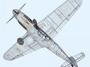 messerschmitt bf109f2 3D Model