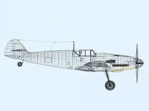 messerschmitt bf109f2 3D Model