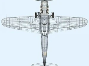 messerschmitt bf109f2 3D Model