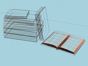 old books 3D 모델