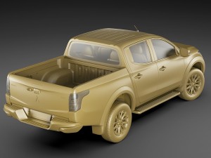 mitsubishi l200 triton 2015 3D Модель