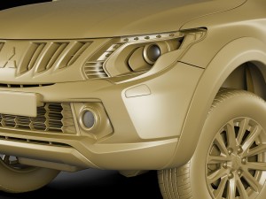 mitsubishi l200 triton 2015 3D Модель