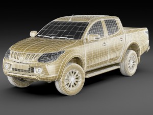 mitsubishi l200 triton 2015 3D Модель