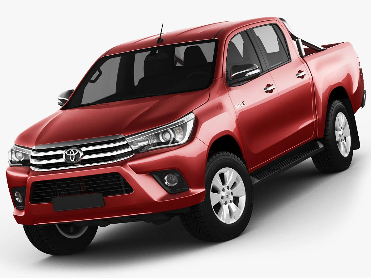 toyota hilux 2016 double cab 3D Model .c4d .max .obj .3ds .fbx .stl .blend