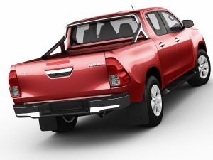 toyota hilux 2016 double cab 3D मॉडल