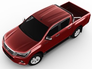 toyota hilux 2016 double cab 3D मॉडल