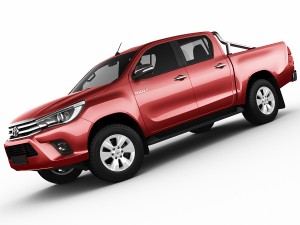 toyota hilux 2016 double cab 3D मॉडल