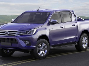 toyota hilux 2016 double cab 3D मॉडल