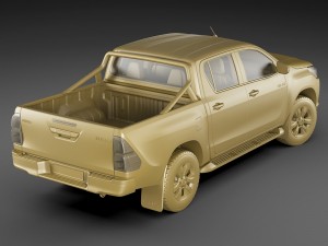 toyota hilux 2016 double cab 3D मॉडल