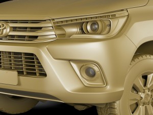 toyota hilux 2016 double cab 3D मॉडल
