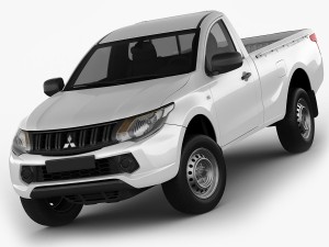 mitsubishi l200 triton 2015 single cab 3D Model