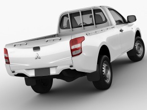 mitsubishi l200 triton 2015 single cab 3D Модель