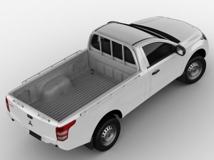mitsubishi l200 triton 2015 single cab 3D Модель