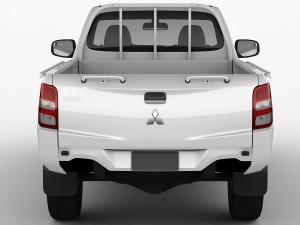 mitsubishi l200 triton 2015 single cab 3D Модель