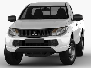 mitsubishi l200 triton 2015 single cab 3D Модель