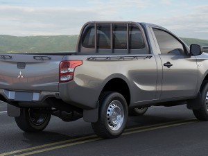 mitsubishi l200 triton 2015 single cab 3D Модель