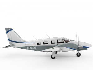 piper pa-34 seneca v 3D-Modell