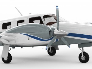 piper pa-34 seneca v 3D-Modell
