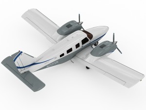 piper pa-34 seneca v 3D-Modell
