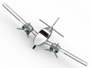 piper pa-34 seneca v 3D-Modell