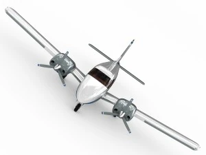 piper pa-34 seneca v 3D Model