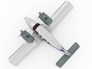 piper pa-34 seneca v 3D-Modell