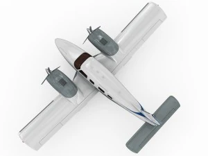 piper pa-34 seneca v 3D Model