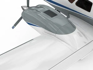 piper pa-34 seneca v 3D Model