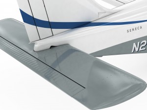 piper pa-34 seneca v 3D-Modell
