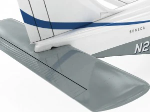 piper pa-34 seneca v 3D Model