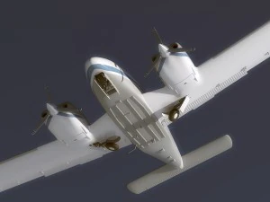 piper pa-34 seneca v 3D Model