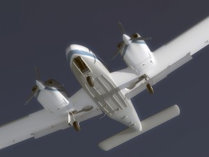 piper pa-34 seneca v 3D-Modell