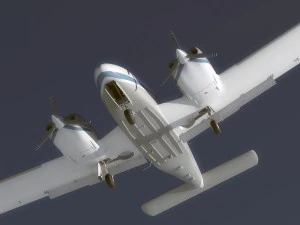 piper pa-34 seneca v 3D Model