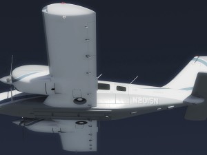 piper pa-34 seneca v 3D-Modell