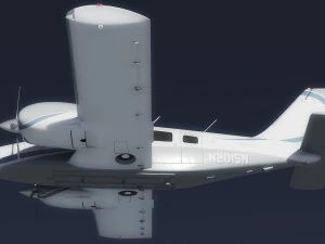 piper pa-34 seneca v 3D Model