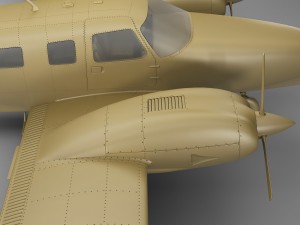 piper pa-34 seneca v 3D-Modell